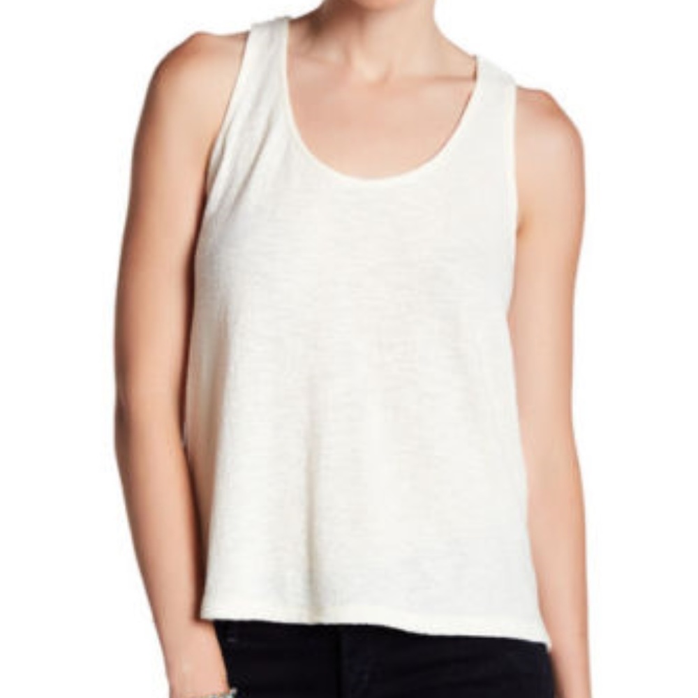 Madewell Everly Twist Back Jacquard Tank Top NWT